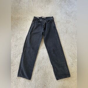 Black Levi Strauss Dad Jeans
